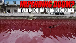 Impending doom? Rivers in China turn blood red in the night after the storm passes | China floods