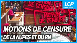 Budget 2023 : motions de censure de la Nupes et du RN - LCP Assemblée nationale - 24/10/2022