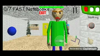 playing baldis basics super slow, super fast, and super duper ultra fast on my phone