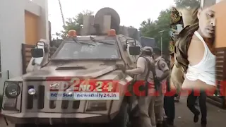 Assam-Mizoram border is now in a state of war Assampolice in getting ready Modren bulletprof vehicel