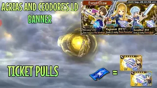 DFFOO GL - Agrias & Ceodore's LD Banner Ticket Pulls