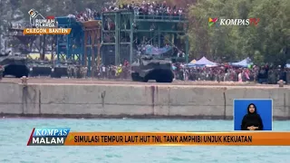 HUT TNI ke-72, Tank Amphibi Unjuk Kekuatan