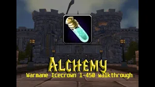 Alchemy Leveling World of warcraft Warmane Icecrown 1-450