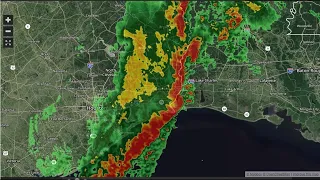 Southeast Texas still under tornado watch, videos show violent tornadic activity in Orange County