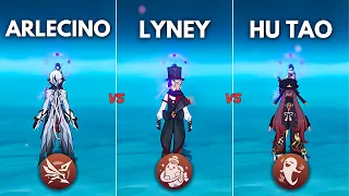 Who is the BEST PYRO DPS?? Arlechino vs Lyney vs HuTao ! [ Genshin Impact ]