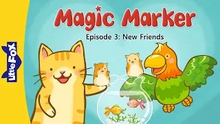 Magic Marker 3 | New Friends | Fantasy | Little Fox | Animated Stories for Kids