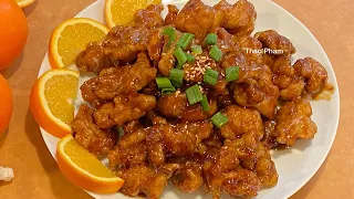 Cách làm gà sốt cam ngon giòn không bị khô cứng - orange chicken recipe