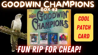 2021 Upper Deck Goodwin Champions Hobby Box. Fun Rip For Cheap!!