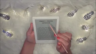 ASMR 3 hours inaudible reading ✨ (word tracing, clicky whispers)