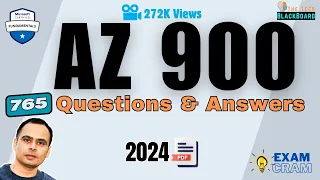 AZ-900: 765 Questions (2024) | Documentation | Exam Tips | PDF Dumps (Exam Cram💡)