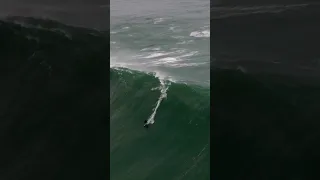 Giants of Nazaré - The place of the biggest waves in the world!🇵🇹🌊  /  #fyp #fy #surf #portugal