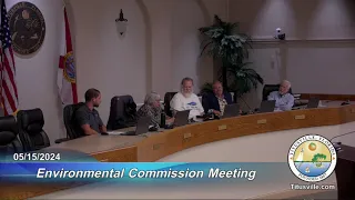 Titusville Environmental Commission Meeting — 5/15/2024 - 5:30 p.m.
