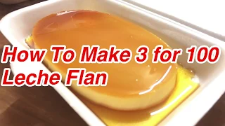 3 FOR 100 LECHE FLAN - How to make Leche flan Using Whole Eggs