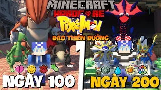 TINNT SINH TỒN 200 NGÀY TRONG MINECRAFT PIXELMON ĐẢO THIÊN ĐƯỜNG VÀ TRỞ THÀNH QUÁN QUÂN POKEMON !!