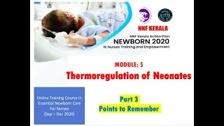 Module 5 Part 3 Thermoregulation of Neonates