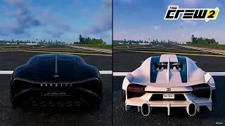 Bugatti La Voiture Noire 2019 vs. Chiron Super Sport 300+ Divine Edition 2019 Performance Comparison