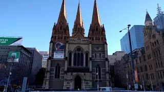 Visiting St. Paul's Cathedral in Melbourne, Australia