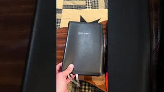 Holman KJV handcrafted collection, black single column wide margin Bible ￼