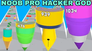 NOOB VS PRO VS HACKER VS GOD  of Wrapper Runner