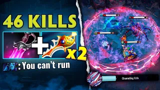 Insane One Shot Blink Strike🔥 Riki 46Kills x2 Rapiers + Khanda Builds Dota 2