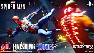 Spider-Man Ps4 All Finishing Moves