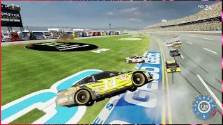 Nascar Heat 3 Crash Compilation - Talladega Edition [10 MINUTES LONG!] (Re-uploaded)