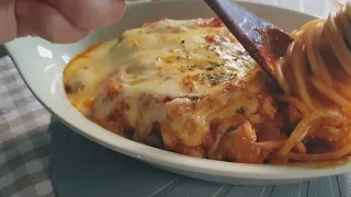 Eng sub)Baked Cheese Tomato Pasta Recipe!!