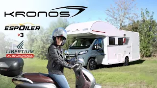 Roller Team Kronos 290M con garaje ideal para Moto y muchas comodidades para viajar con estilo.