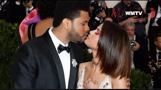 Selena Gomez, The Weeknd arrive at 2017 Met Gala