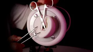 ASMR 1 Hour of Tweezer & Scissor Sounds✂️Metallic Ear Surgery(No Talking)