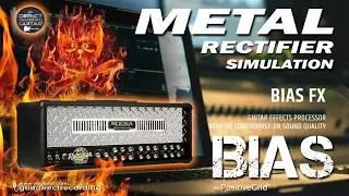 BIAS FX Metal Distortion TREADPLATE - RECTIFIER Simulation [Settings].