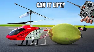 RC Helicopter Weightlifting Test | Mad Brothers