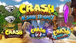 Crash Bandicoot N. Sane Trilogy | Full Game | All Gems | 311%