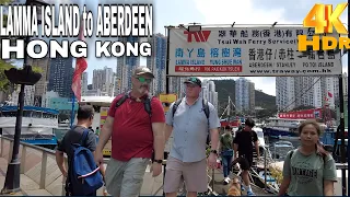 📍Hong Kong Ferry Boat Ride ⛴️ Lamma Island to Aberdeen Central | 4k HDR #hongkong #travel #trending