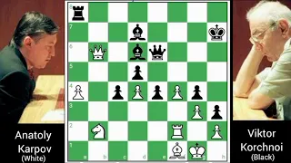 Anatoly Karpov vs Viktor Korchnoi | Dortmund Sparkassen 1994 | Black wins