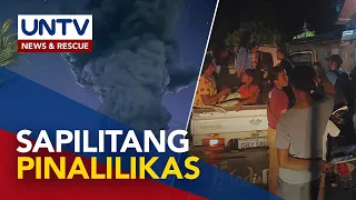 Mga nakatira sa loob ng danger zones ng nag-aalborotong Mt. Kanlaon, sapilitang pinalilikas