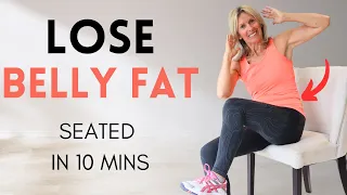 Burn Belly Fat Sitting Down | ABS WORKOUT For Older Ladies & Complete Beginners!