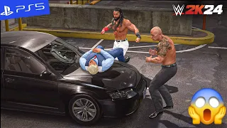 Roman Reigns & The Rock Ambush Cody Rhodes Backstage - WWE 2K24 Gameplay | PS5" [4K60]