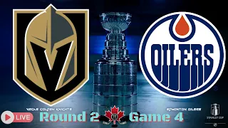 VEGAS GOLDEN KNIGHTS vs. EDMONTON OILERS | Live NHL Playoff Game 4 Coverage