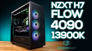 Sleek NZXT H7 Flow Custom PC with 13900k & RTX 4090!