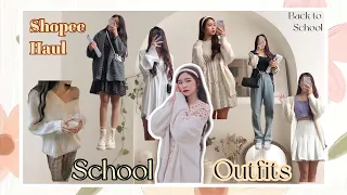 [Shopee Haul#5] BACK TO SCHOOL OUTFITS | Outfit giá rẻ đi học cho học sinh, sinh viên | Linhphgg