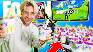 1 FRAG =  1 MCFLURRY Z MCDONALDS CHALLENGE W FORTNITE! z  @HolmTV i prawdziwa twarz nexe XD