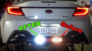 Noble LED Reverse Lamp Install 2022 BRZ & 86