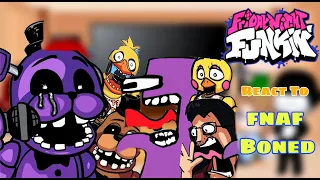 Fnf React To BONED but w/ Custom Sprites (Bite FNaF 2 Mix) (Five Nights at Freddy's)