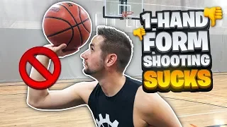 ALERT: Why 1 Hand Form Shooting SUCKS | Basketball Shooting Tips