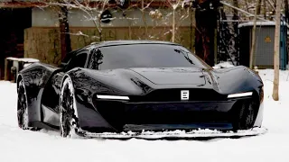 black 🖤 Swan Mada 9 drifting #snowdrift #mada9 #afghanistan #super #supercars #racing #fyp #foryou
