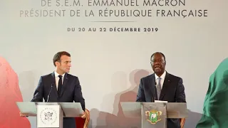 À Abidjan, Emmanuel Macron annonce la fin du franc CFA et condamne à nouveau le colonialisme