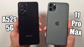 Samsung A52s 5G vs iPhone 11 Pro Max 🔥 Speed Test