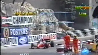 1993 Formula 1 Monaco Grand Prix - Monte Carlo | Warm-up (Eurosport)