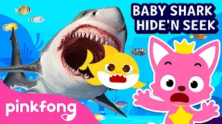 Hide and seek with the Shark family 🦈 (Scary ver.) |  Baby Shark Story | Pinkfong Songs for Children